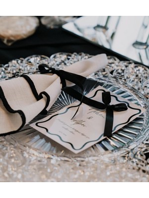 PremiumPort 6'lı Beyaz Keten Peçete Seti, Şık ve Dayanıklı Tasarım