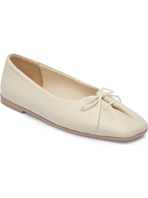 Tergan Bej Hakiki Deri Kadın Babet - K25I1BB67850-A25