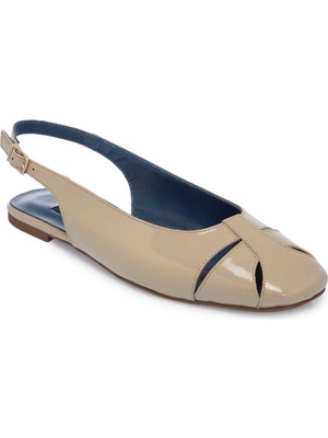 Tergan Vizon Rugan Hakiki Deri Kadın Casual Ayakkabı - K25Y1AY67911-A81