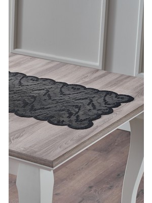 PremiumPort Şık ve Dayanıklı 45X150CM Antrasit Kroko Runner Halı