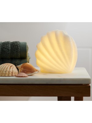 Teknotrust Parlak LED Dekoratif Midye, Şık ve Modern Dekorasyon Aksesuarı