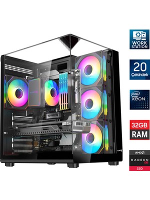 Turbox Xeon E5 2650 V3 Server Işlemcili 20 Çekirdek 32GB Ddr4 1tb Nvme RX550 Workstation Oem Paket