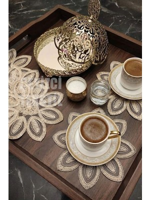 PremiumPort 6'lı Sunum Peçete Seti, Kokteyl ve Kahve Yanı Şık Sunumlar