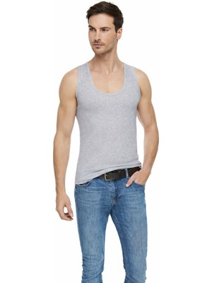 Tutku Elit  Erkek Modal Elastan Likralı Pamuklu Atlet 3'lü Paket