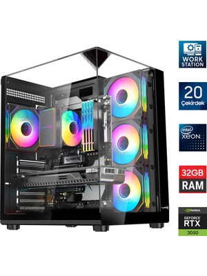 Turbox Xeon E5 2650 V3 Server Işlemcili 20 Çekirdek 32GB Ddr4 1tb Nvme RTX3050 Workstation Oem Paket
