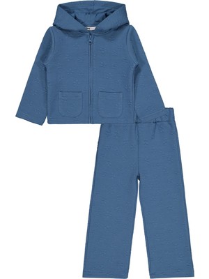 Civil Girls Çiçek Desenli 2-5 Yaş Eşofman Takımı - Yeşil 2-3 Yaş