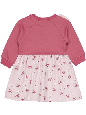 Civil Girls Çiçek Desenli 2-5 Yaş Elbise - Pembe 2-3 Yaş