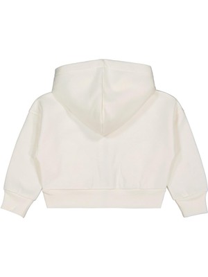 Civil Girls Düz 2-5 Yaş Hırka - Ekru 5-6 Yaş