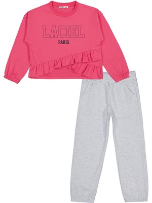 Civil Girls Lacıel Baskılı 6-9 Yaş Eşofman Takımı - Pembe 6-7 Yaş