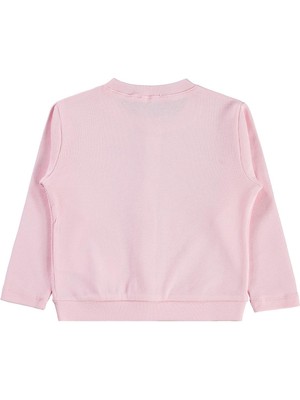 Civil Girls Yakası Fiyonklu 2-5 Yaş Hırka - Pudra 4-5 Yaş