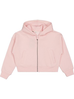 Civil Girls Düz 6-9 Yaş Hırka - Pembe 6-7 Yaş