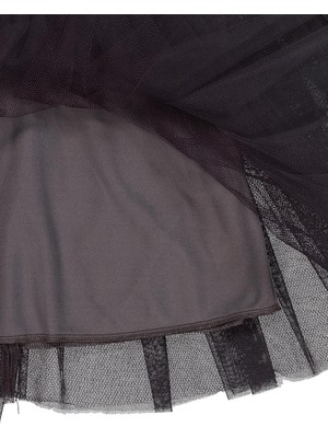 Civil Girls Fiyonklu 6-9 Yaş Elbise - Gri 7-8 Yaş