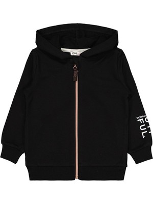 Civil Girls Basic 2-5 Yaş Hırka - Siyah 3-4 Yaş