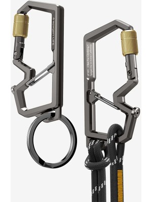 Spigen Anahtarlık Karabina (Kanca) + Şişe Açacağı Gunmetal - AHP08894