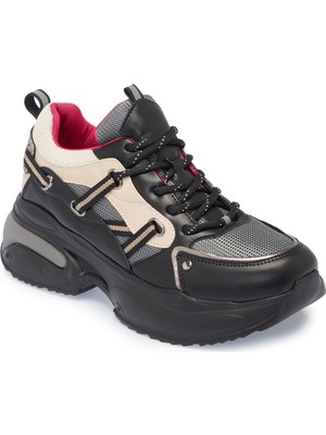 Tergan Siyah Vegan Kadın Sneaker - K25I1AY67827-O3C