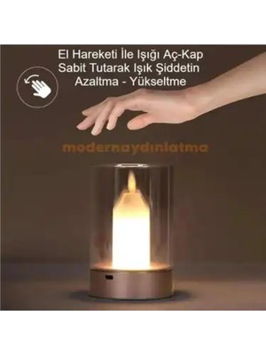 PremiumPort Şarjlı Dekor Masa Lambası, Şık ve Pratik Aydınlatma Çözümü
