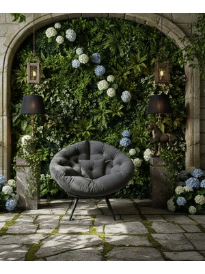 AVYNA Ergonomik Tekli Berjer Koltuk – Modern Şık Tasarım, Yastıklı, Çelik Iskelet, Füme