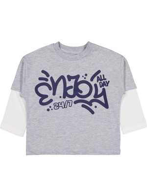 Civil Boys Enjoy Baskılı 2-5 Yaş Sweatshirt