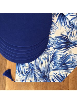 PremiumPort Egzotik 6'lı Amerikan Servis, Supla ve Runner Takımı Seti