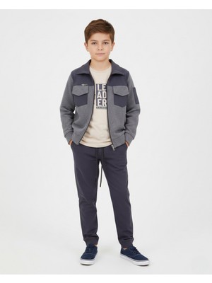 Ege Bebek Erkek Çocuk Balıksırtı Ceketli 3 Parça Jogger Pantalonlu 5-12 Yaş Şık Bayramlık Erkek Çocuk Takım