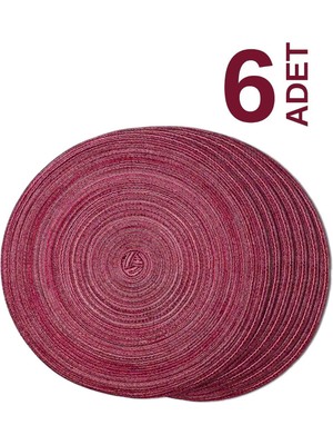 PremiumPort Şık 6’lı Nova Bordo Lux Amerikan Servis Supla Seti, Zarif ve Kullanışlı