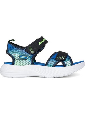 Skechers Microspec-Splash Büyük Erkek Çocuk Siyah Sandalet 407034L Bklm