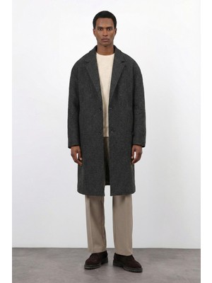 Antioch Antrasit Relax Fit Erkek Kaban