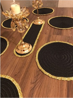 PremiumPort Şık 6 Kişilik Amerikan Servis, Supla ve Runner Seti, Modern Tasarım