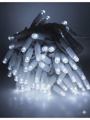 YCL Saçak Çakarlı 60/80/100 Dış Mekan Yılbaşı Süsü 6500 K Beyaz