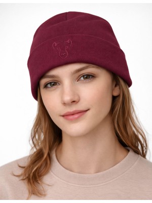 Organickid Forest Yetişkin Bordo Şapka