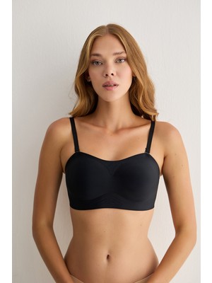 Balensiz Çıkarılabilir Pedli Straplez Dikişsiz Lazer Sütyen