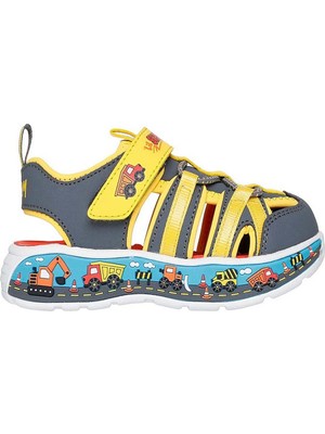 Skechers Play Scene Splash Küçük Erkek Çocuk Gri Sandalet 407041N Ccyl