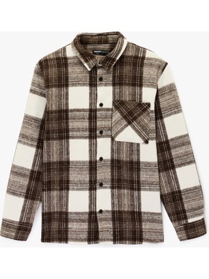 Koton Regular Fit Cepli Klasik Yaka Uzun Kollu Oduncu Gömleği