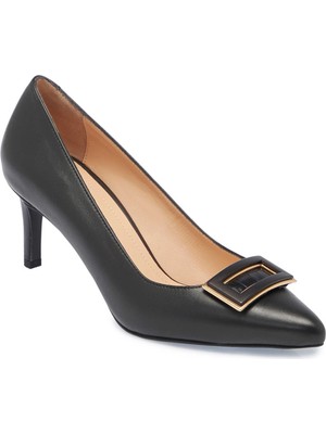 Tergan Siyah Hakiki Deri Kadın Stiletto - K25I1AY67799-A23