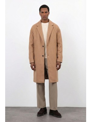 Antioch Camel Relax Fit Erkek Kaban