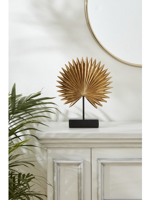 PremiumPort Gold Renkli Modern Dekoratif Palm Biblo 29X8X34.5 cm