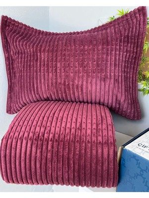 Merinos Modern Line Çift Kişilik 3 Parça Battaniye Seti - 220X240 cm