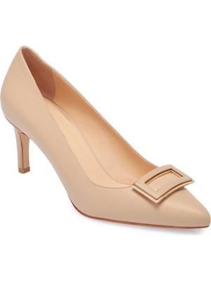 Tergan Nude Hakiki Deri Kadın Stiletto - K25I1AY67799-Q0C