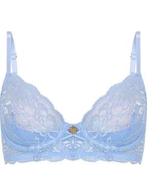 Feu De Elu Pastivelle Açık Mavi Dantelli Balconette Sütyen