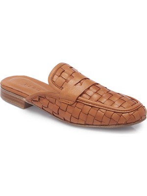 Tergan Taba Hakiki Deri Kadın Terlik - K25Y1TR67963-L8R