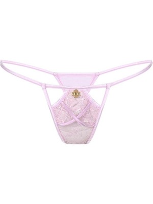 Feu De Elu Pastivelle Şeker Pembesi Dantelli Dekolteli String