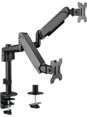 Brateck 17-32 Inç Uyumlu Iki Kollu Yükseklik Ayarlı Amortisörlü Monitör Kolu (LDT48-C024)