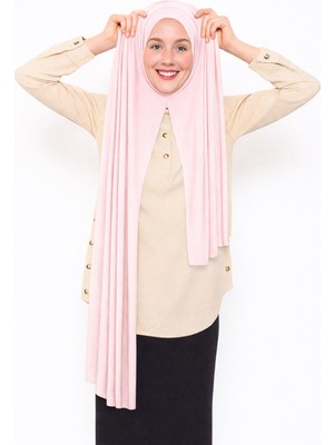 Moda Nokta Hazır Pratik Geçmeli Lüks Organik Düz Penye Şal Eşit Hizalı Taba