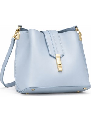 Zerva Queen Üç Gözlü Metal Kilitli Askılı Çapraz Kadın Çanta