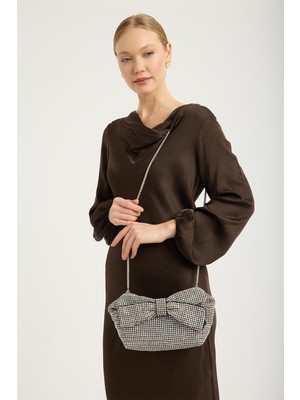 Home Store Abiye Full Taşlı Fiyonklu Çanta