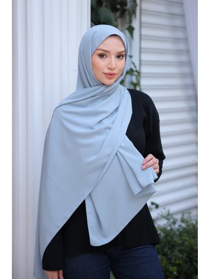 İmaj Butik Açık Gri Five Medine Ipeği Şal