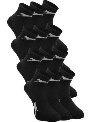 Slazenger Jacoba New 12 Li Set Erkek  Siyah Çorap