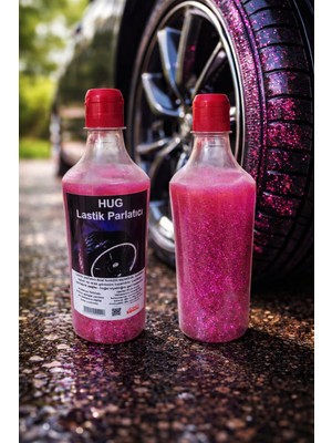 Hug Pembe Simli Lastik Parlatıcı Jel