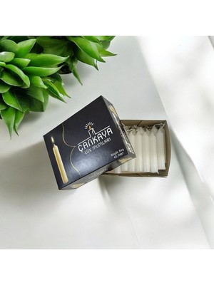 PremiumPort 40'lı Paket Pratik ve Şık Mum Seti, Ev ve Ofis Dekoru Için Ideal