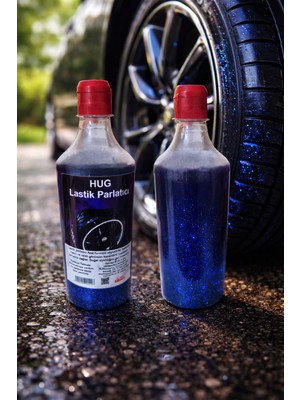 Hug Mavi Simli Lastik Parlatıcı Jel